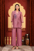 Blush Rose Luxe Embroidered Co-ord Set